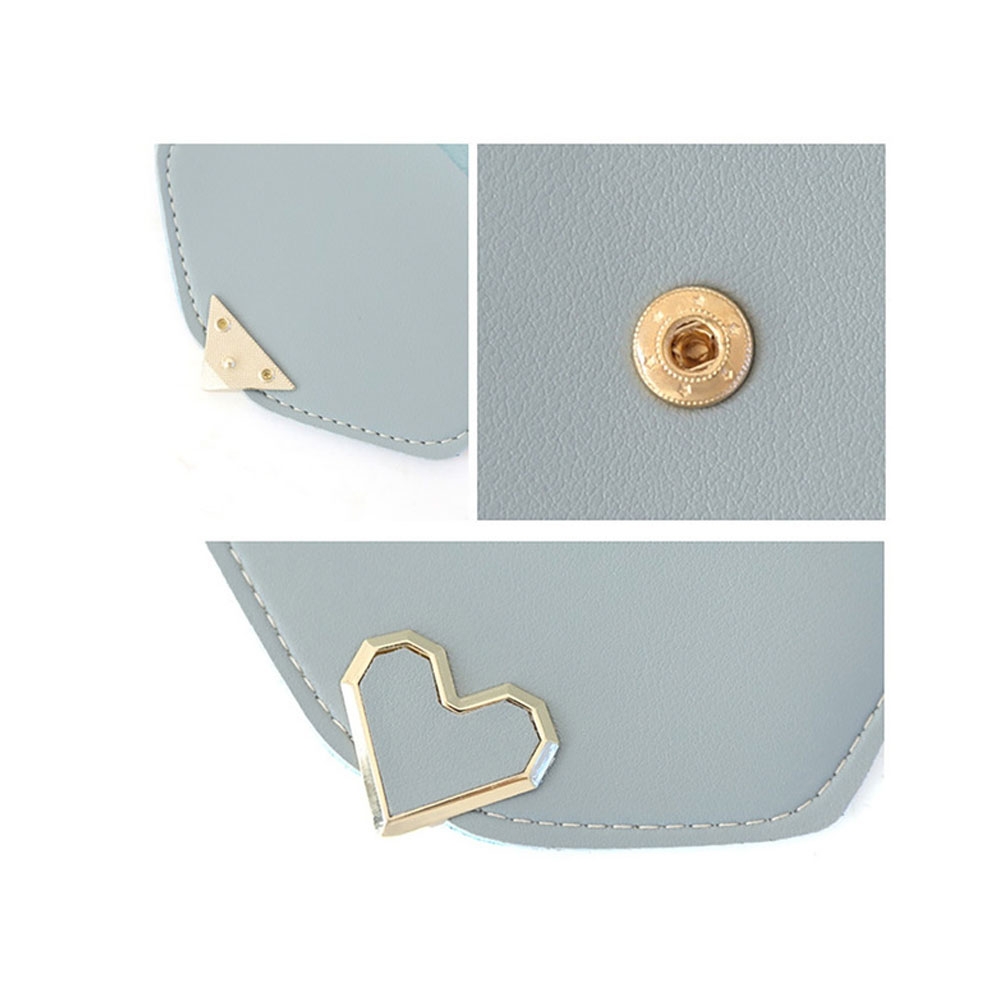 Universal Handy Leder Umhänge Tasche mit Sichtfenster (19x11cm) - Schwarz