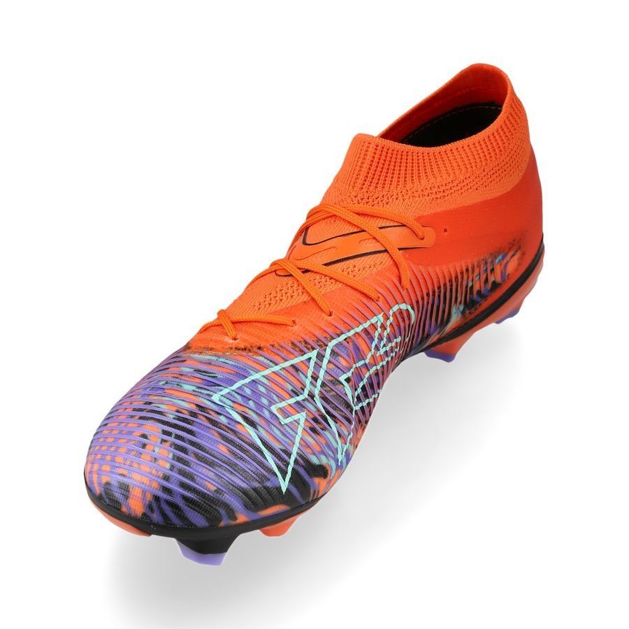 PUMA Future 8 Match FG/AG Creativity - Orange Poppy/Dark Amethyst/Bleu/Noir ÉDITION LIMITÉE