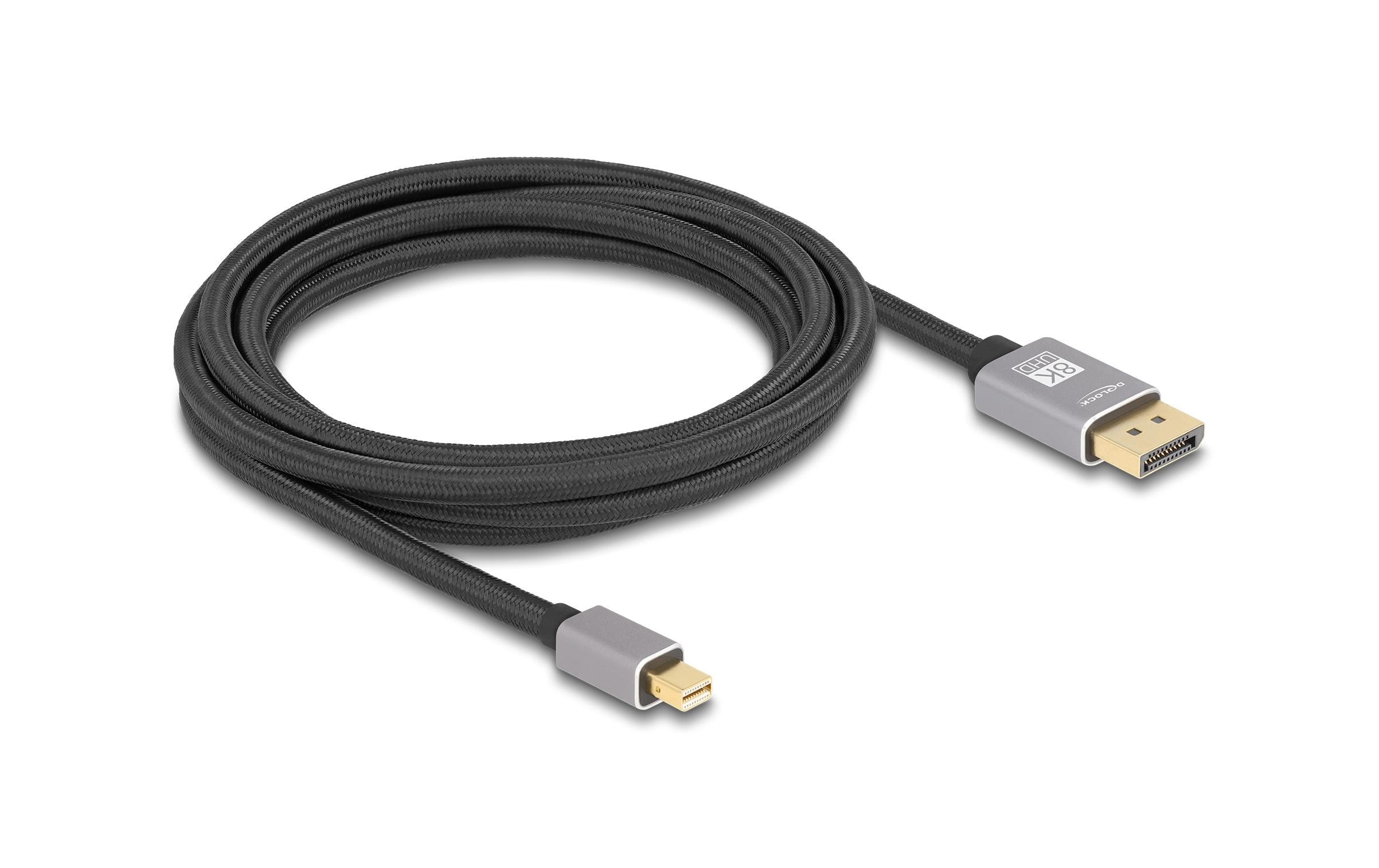 Kabel 8K 60 Hz Mini-DisplayPort - DisplayPort, 3 mDelock Mini DisplayPort zu DisplayPort Kabel 8K 60 Hz 3 m