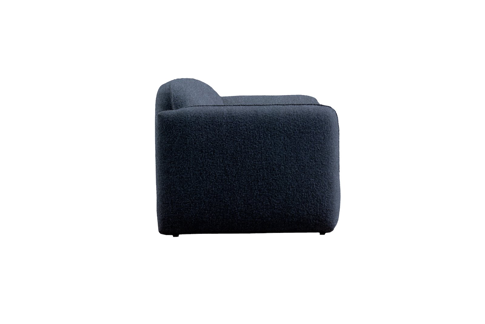 Fluff 3-seter Tekstil Storm 77 Blue med sorte ben