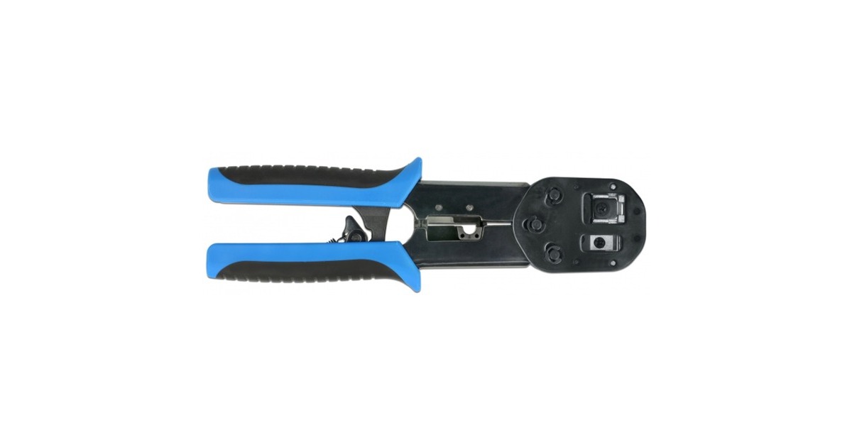 DeLOCKRJ45 Crimp + Cut set krimptang  (Zwart/blauw)