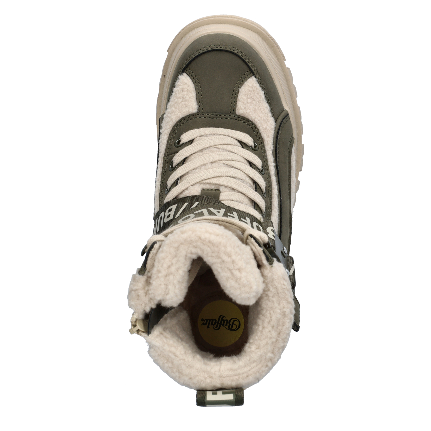 Aspha Combat Mid Warm dames veterboot Buffalo Groen