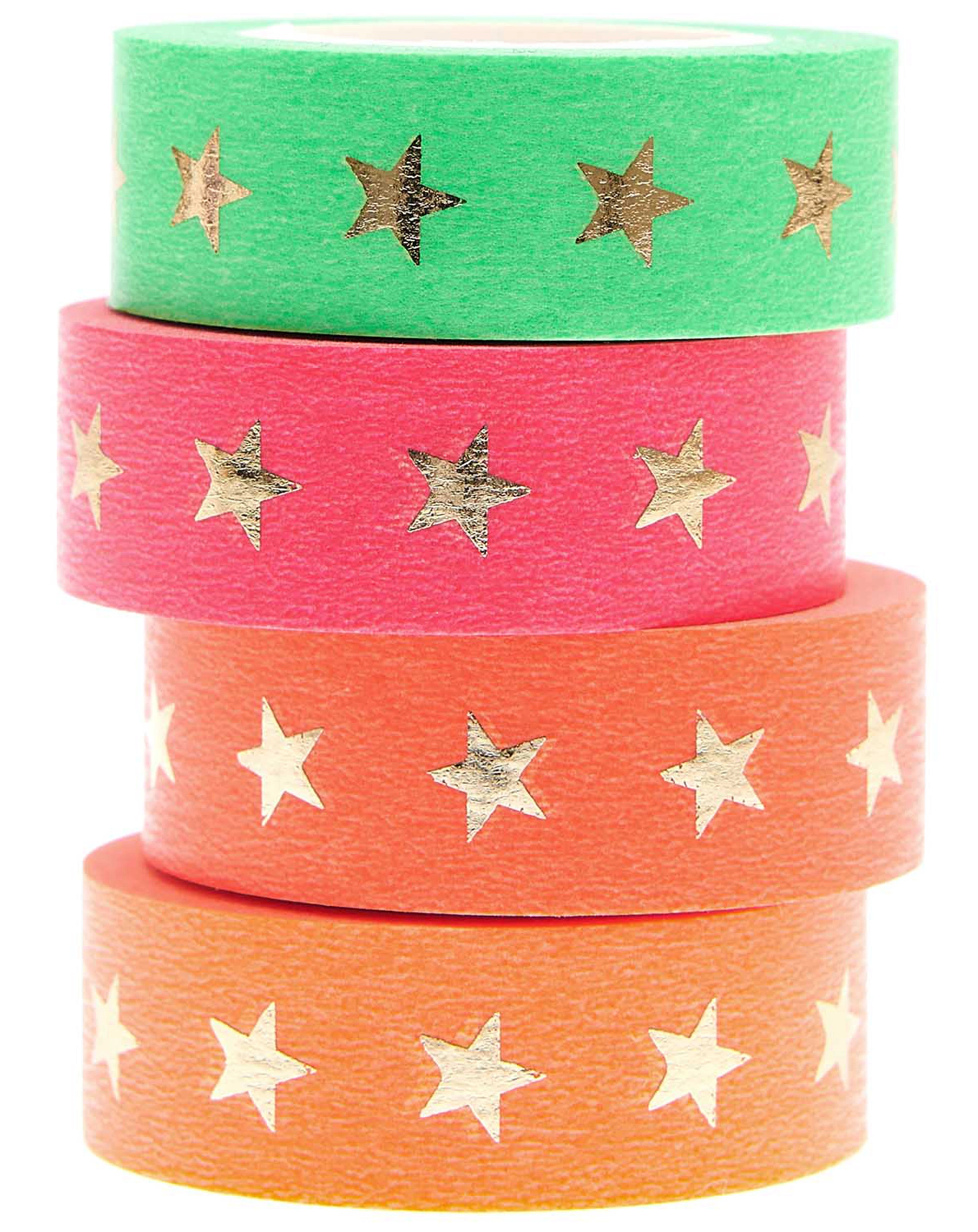 Washitape NEON STERNE 4er-Set