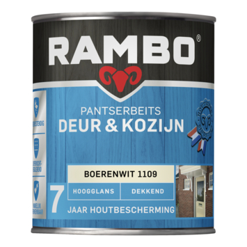 Rambo Pantserbeits Deur & Kozijn hoogglans dekkend boerenwit 750 ml