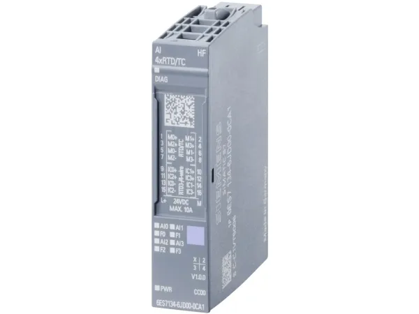 Siemens 6ES7134-6JD00-0CA1, Analog, Systemkraft, Flerfarvet, 39 g, 65 mm, 23 mm