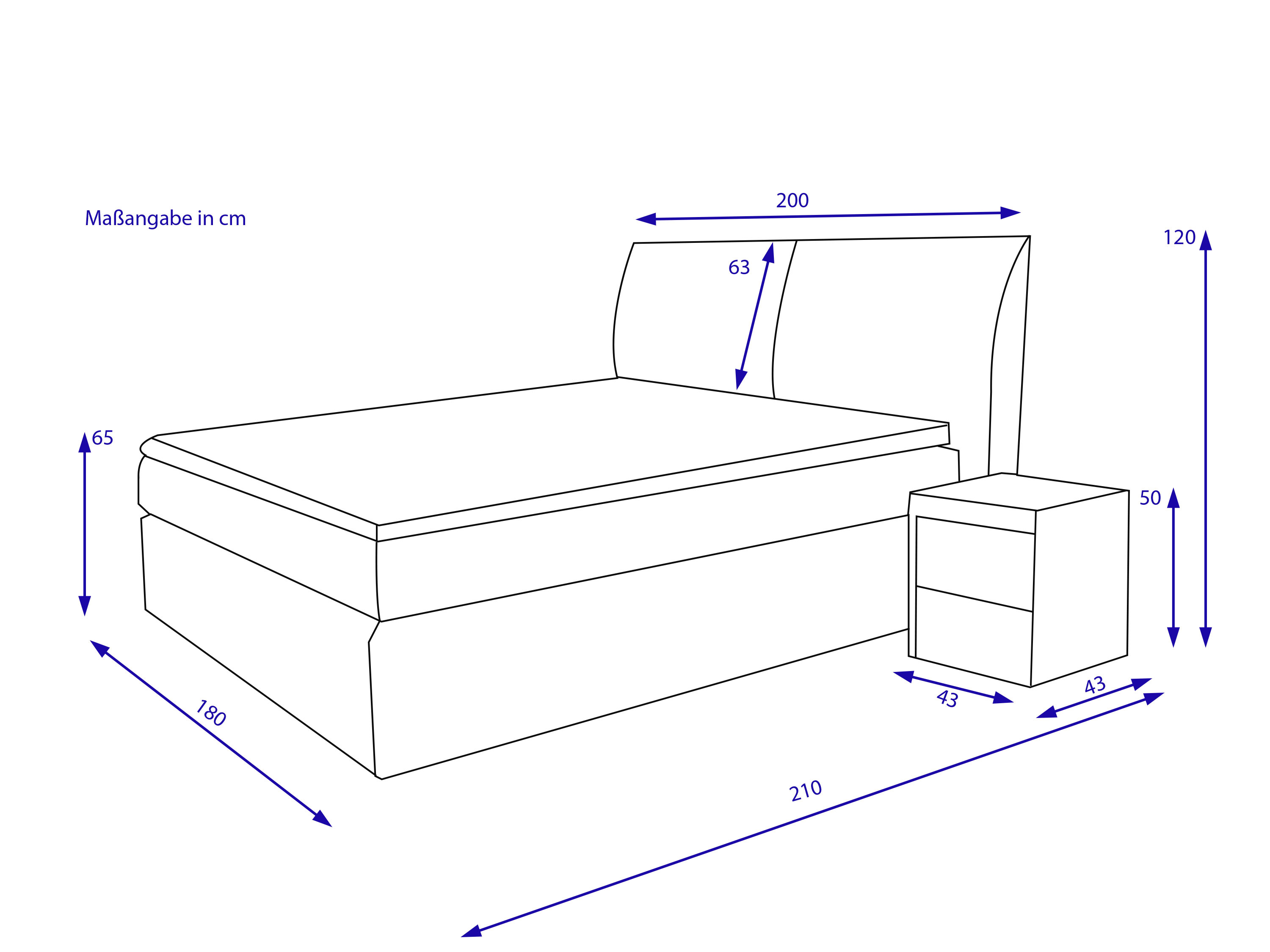 Boxspringbett SANSIBAR VIBORG