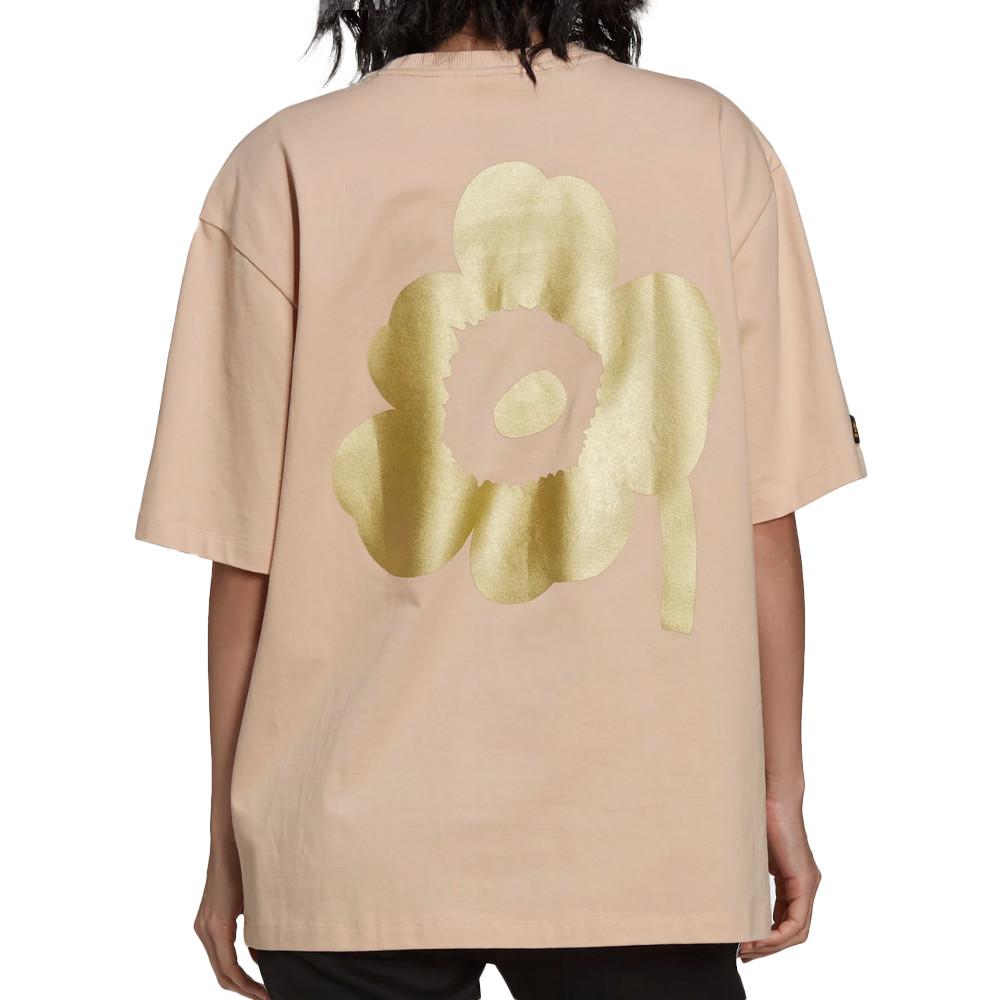 Adidas T-shirt Oversize Beige Femme Adidas Marimekko