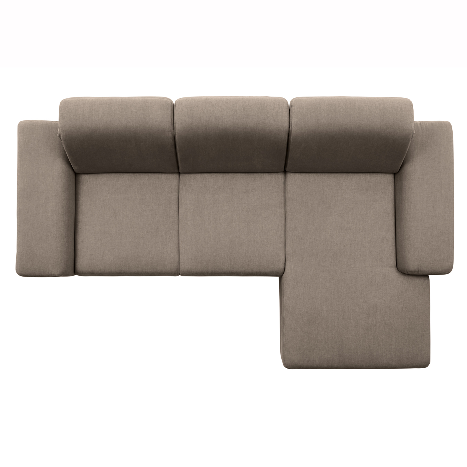 polsterpower Boxspringsofa - Miro mandel - Basismodell - Recamiere rechts