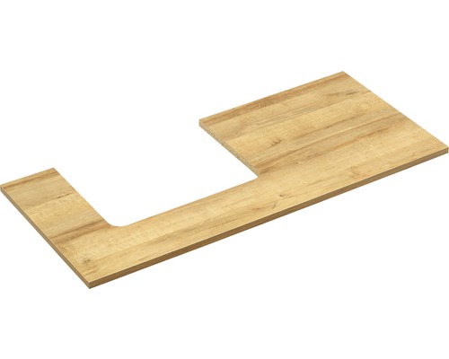 Pelipal Balu eiken wastafelblad, 113 cm
