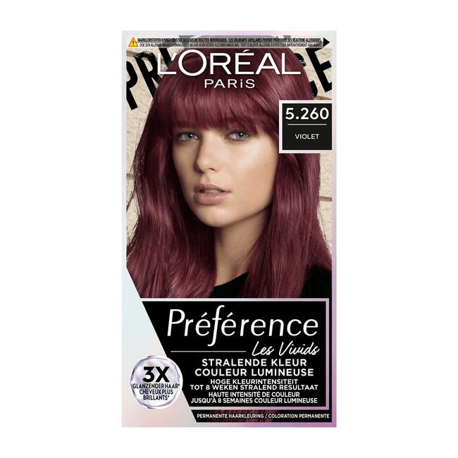 L'Oréal Paris Preference Vivids Permanente Haarverf 5.260 Violet Ipanema
