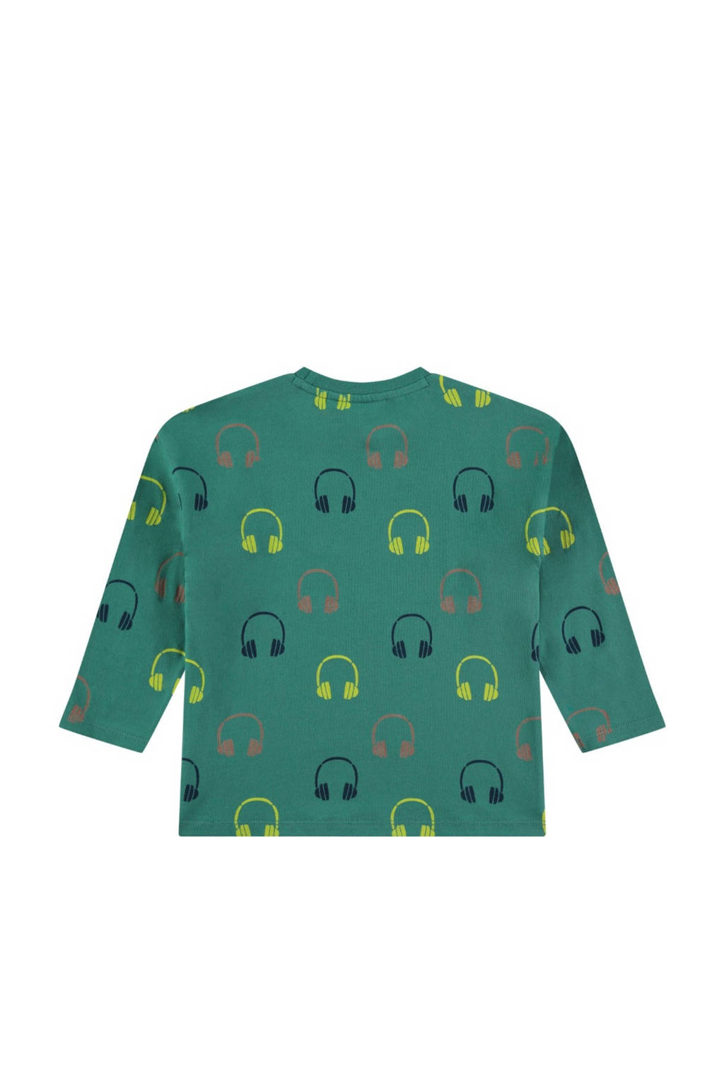 Stains&Stories longsleeve met all over print groen