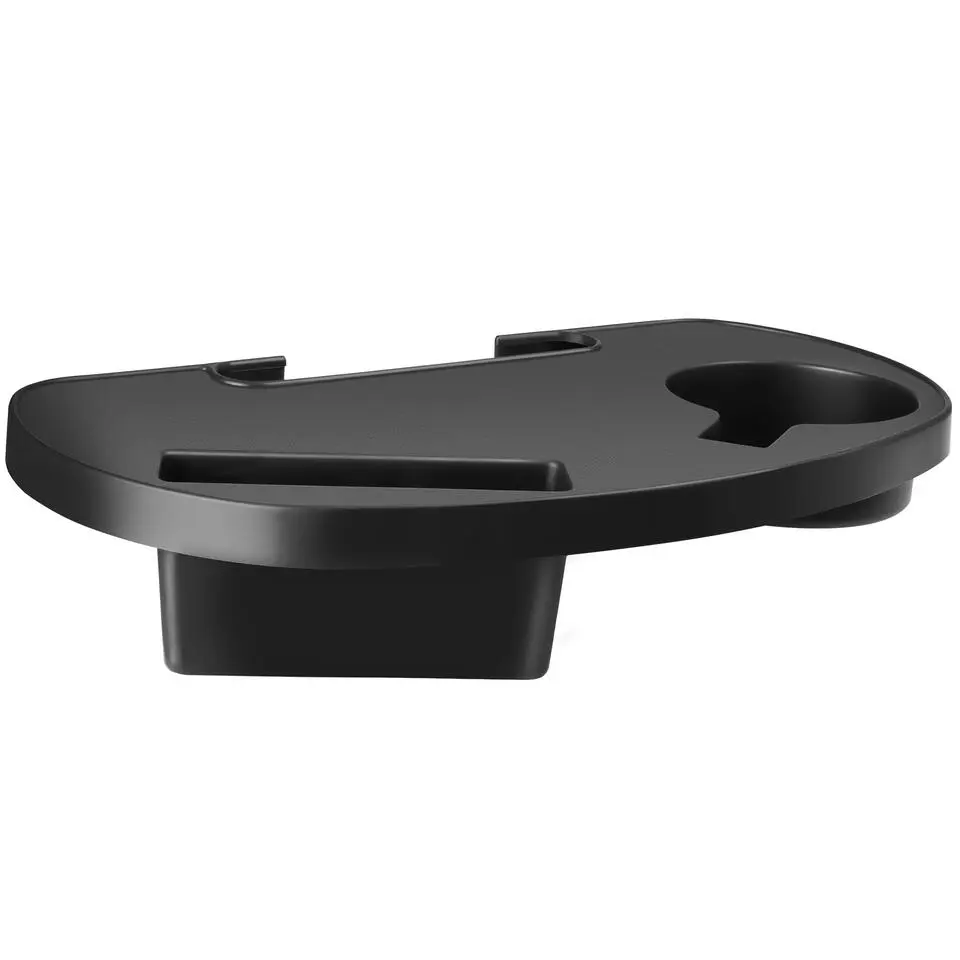 tectake Ligstoel Cloud II met zonnekap, opvouwbaar, Zwart
