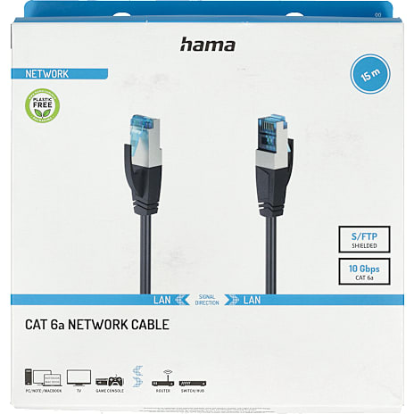 Hama network CAT6 10 Gbit/s S/FTP 15 meter