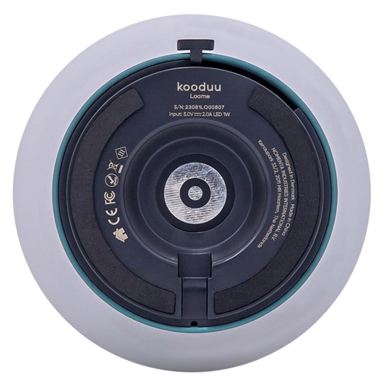 Kooduu Lampe de table Loome bleue - 13x13x21 cm