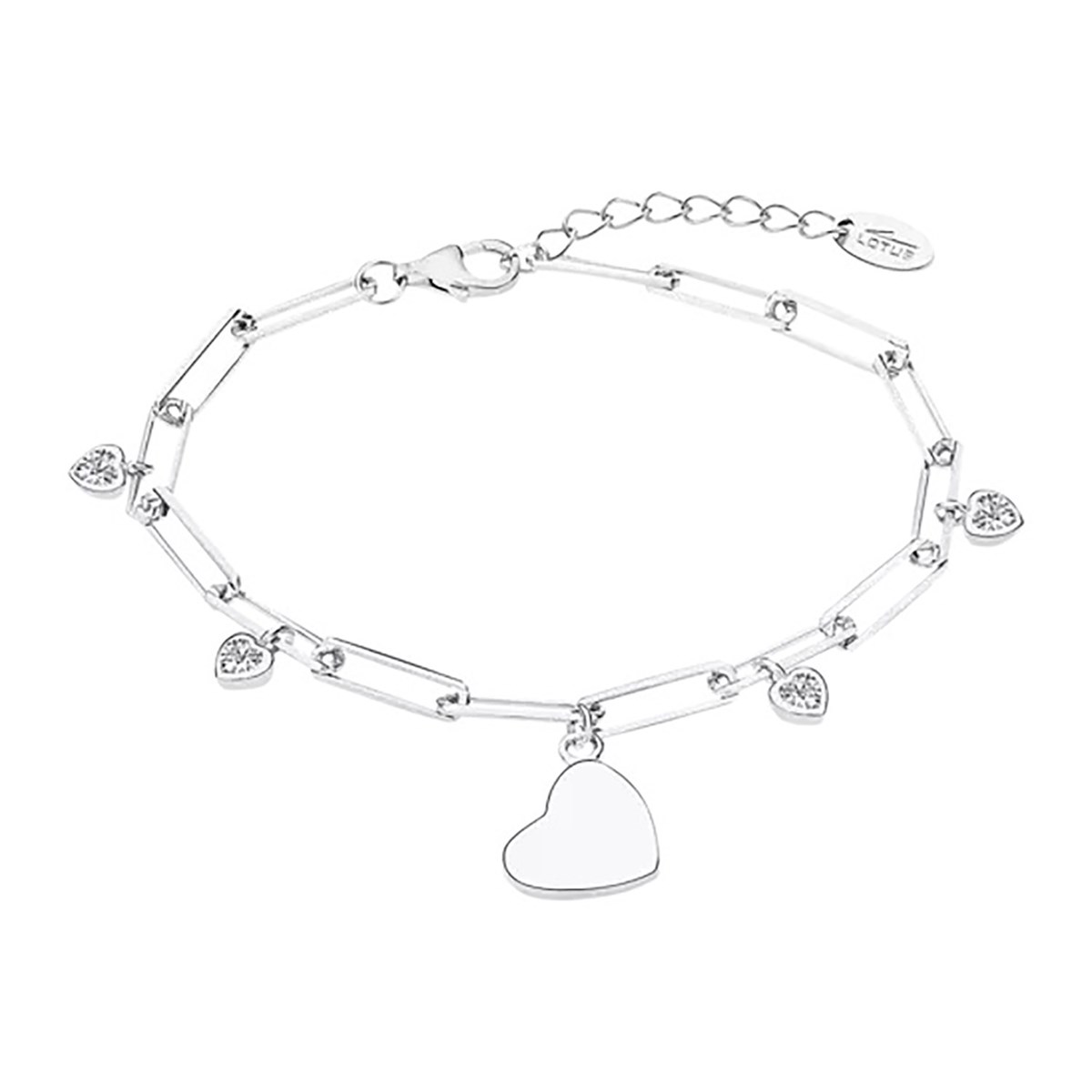 Bracelet Lotus Silver pampilles coeurs