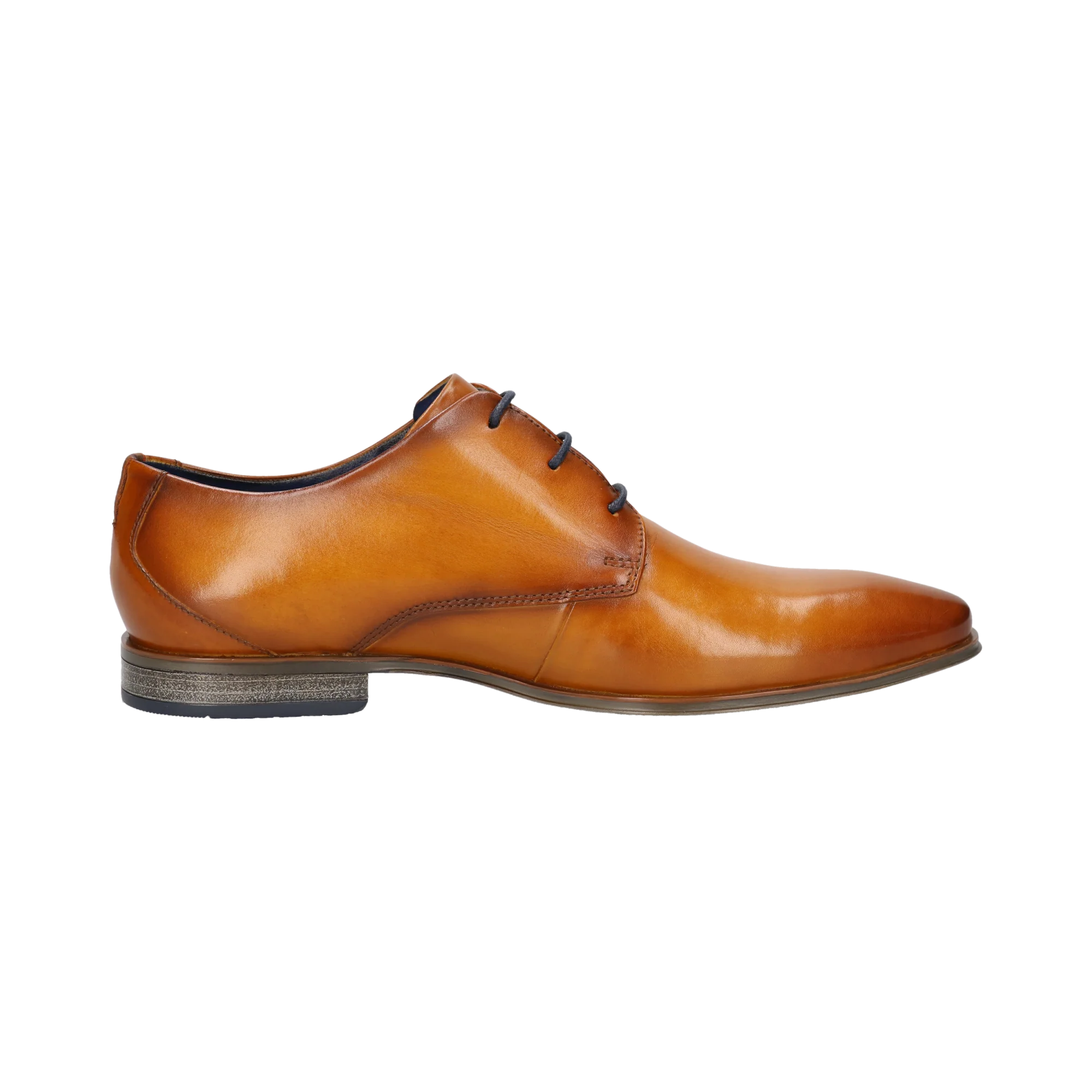 Leder Business Schnürer gelb
