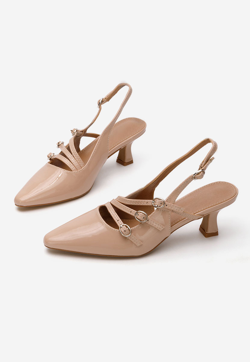 Chaussures slingback beige Lexye