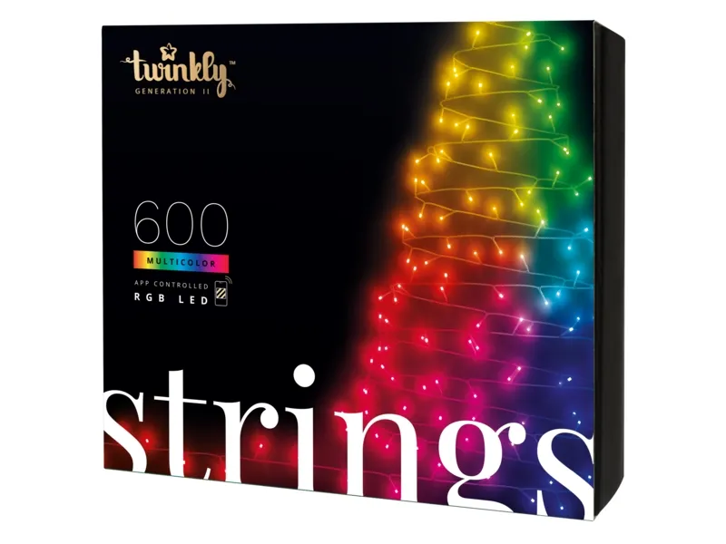 Twinkly Strings 600 LEDs Multicolor RGB - 48 meter/600 lys
