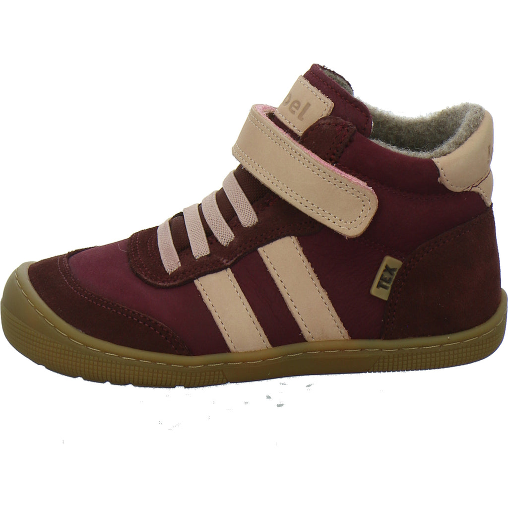 Koel Stiefel ungefüttert Mädchen Barefoot Tex Bordeaux