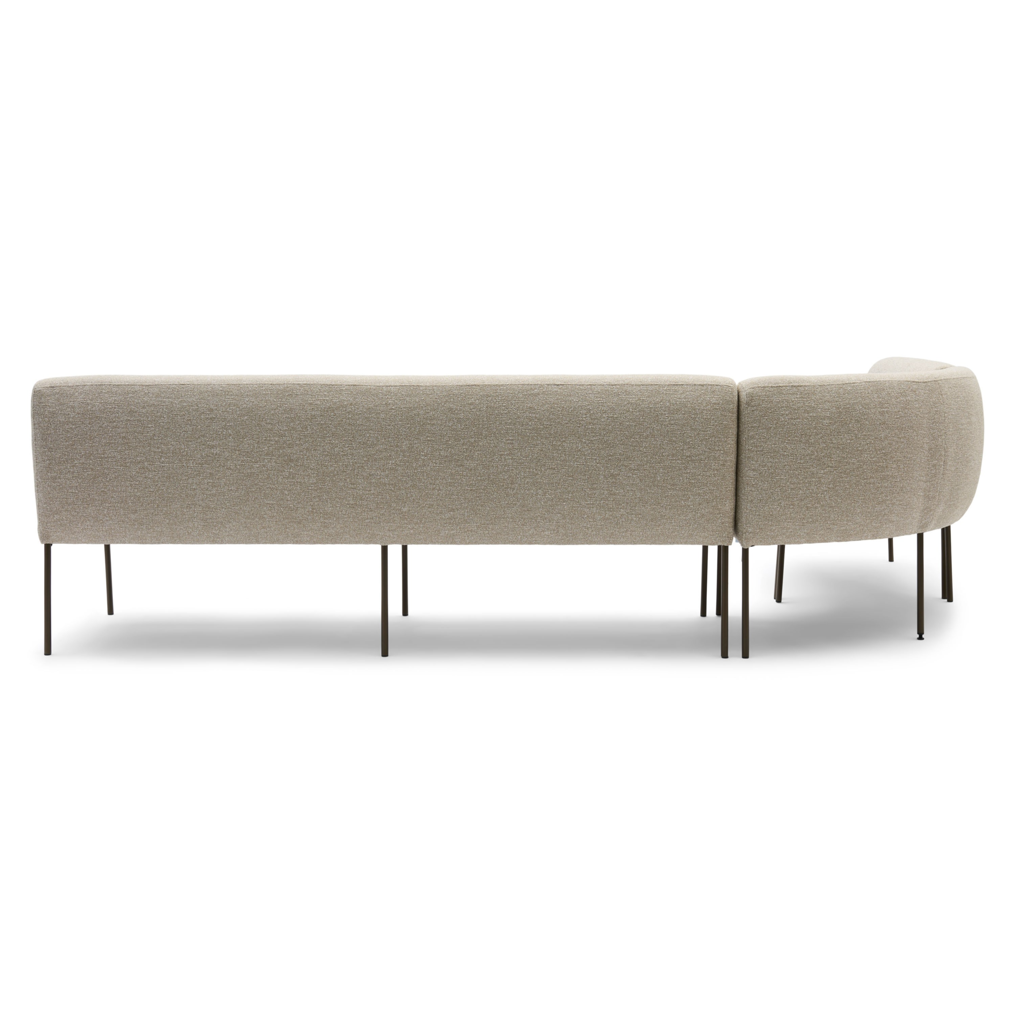 Eetkamerbank Mia lodge beige 285 cm rechts