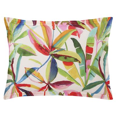 Linge de lit feuilles multicolores