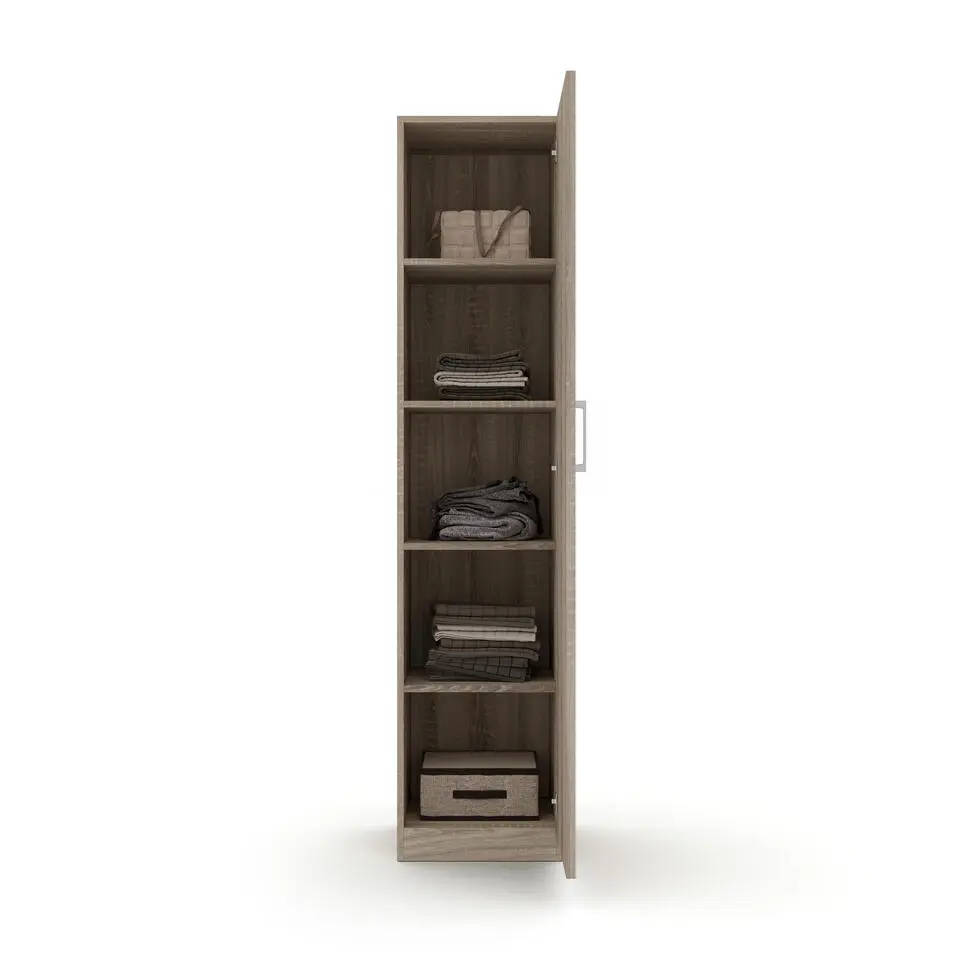 Interiax Kledingkast 'Mila' - Sonoma Eik - 1 Deurs - 180x40x42 cm