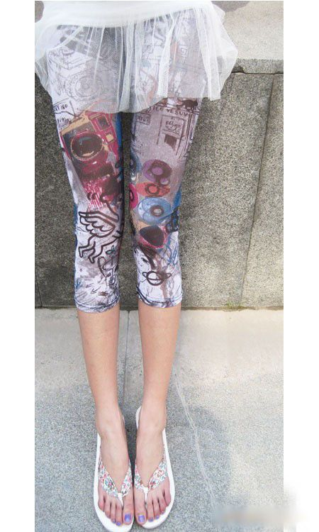 Loville - Capri-legging met print