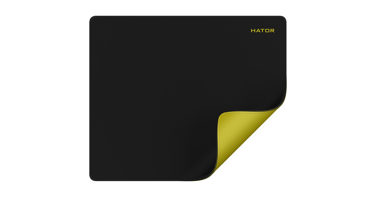 HatorTonn EVO eSports gaming muismat  (Zwart/geel)
