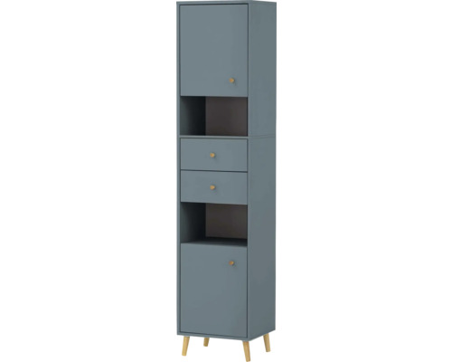 Hoge kast van Möbelpartner Bjarne, afmetingen (B x H x D): 40,3 x 180,6 x 33,1 cm, fjord