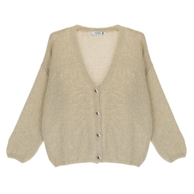 Gilet femme Maille Boutonnee Lurex PLEASE