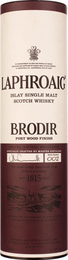 LAPHROAIG BRODIR PORT WOOD FINISH BATCH 2 70CL