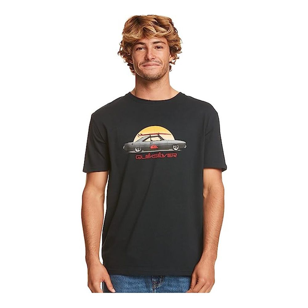 Quiksilver QS STEEL - Tee-shirt Homme black
