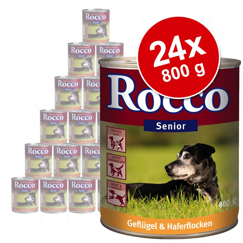 Lot 2 saveurs Rocco Senior 24 x 800 g