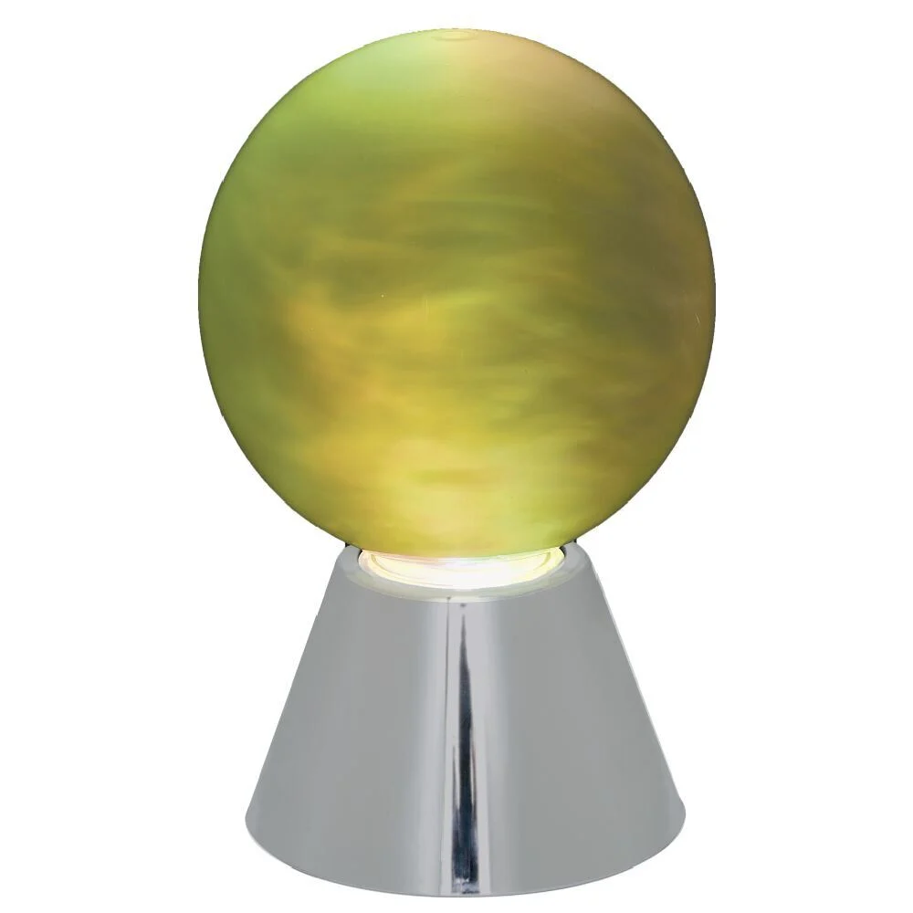 Lampe ronde effet fumée Ø11xH17cm
