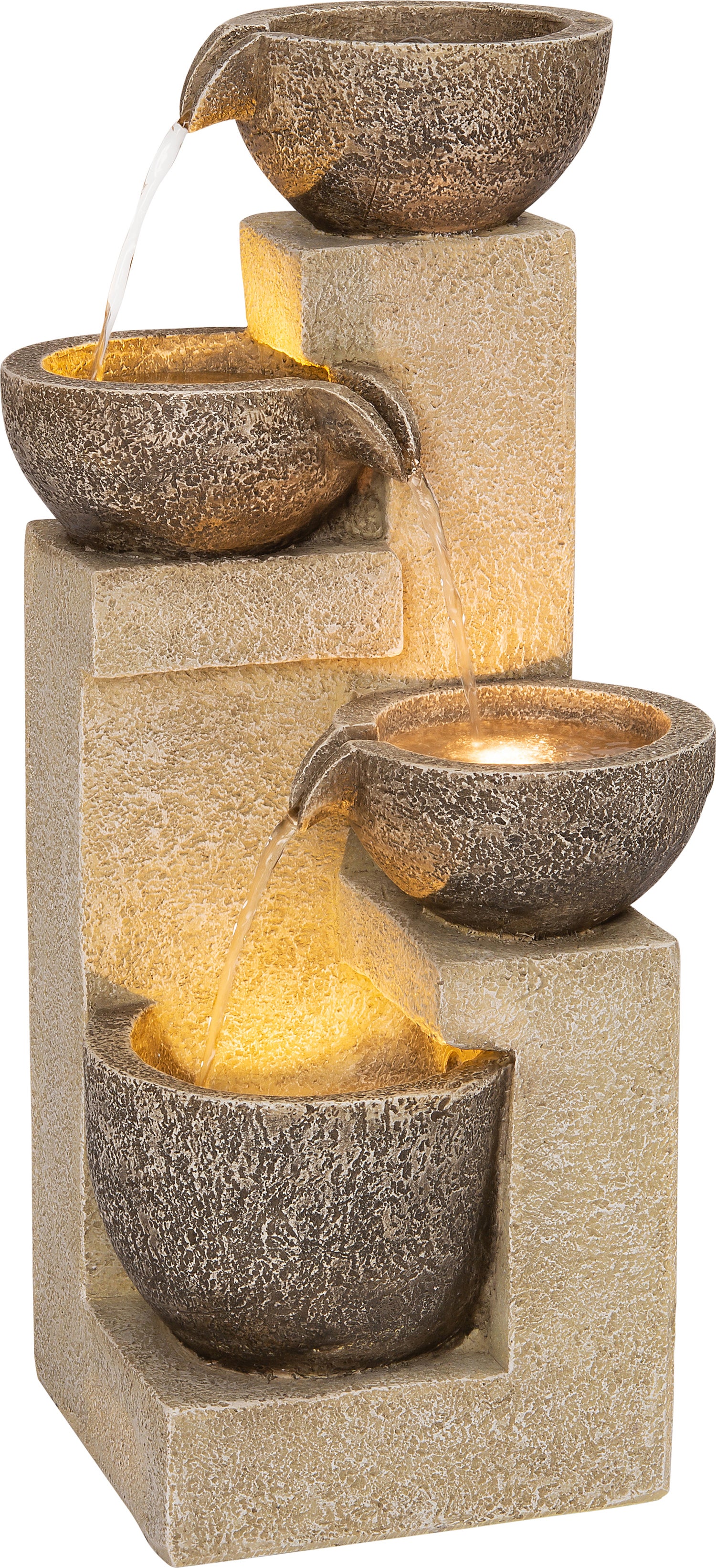 Intratuin waterornament Tani beige / grijs 25 x 25 x 55 cm