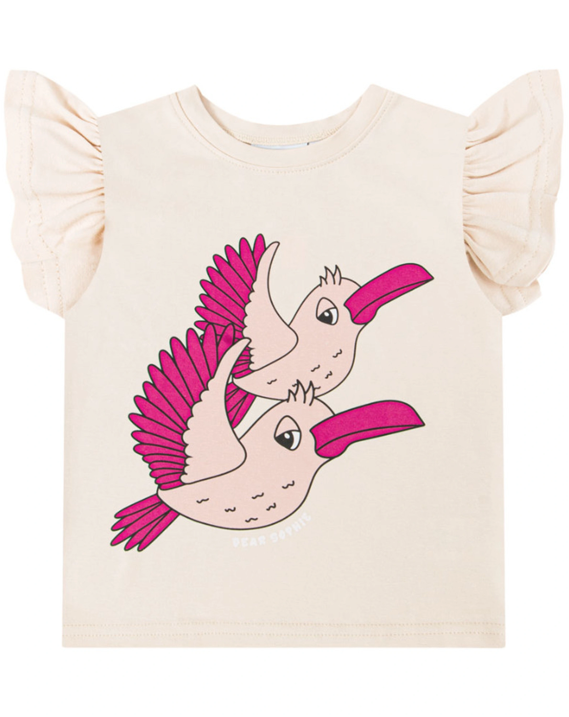 Tank-Top FRILL - BIRDIE in vanilla