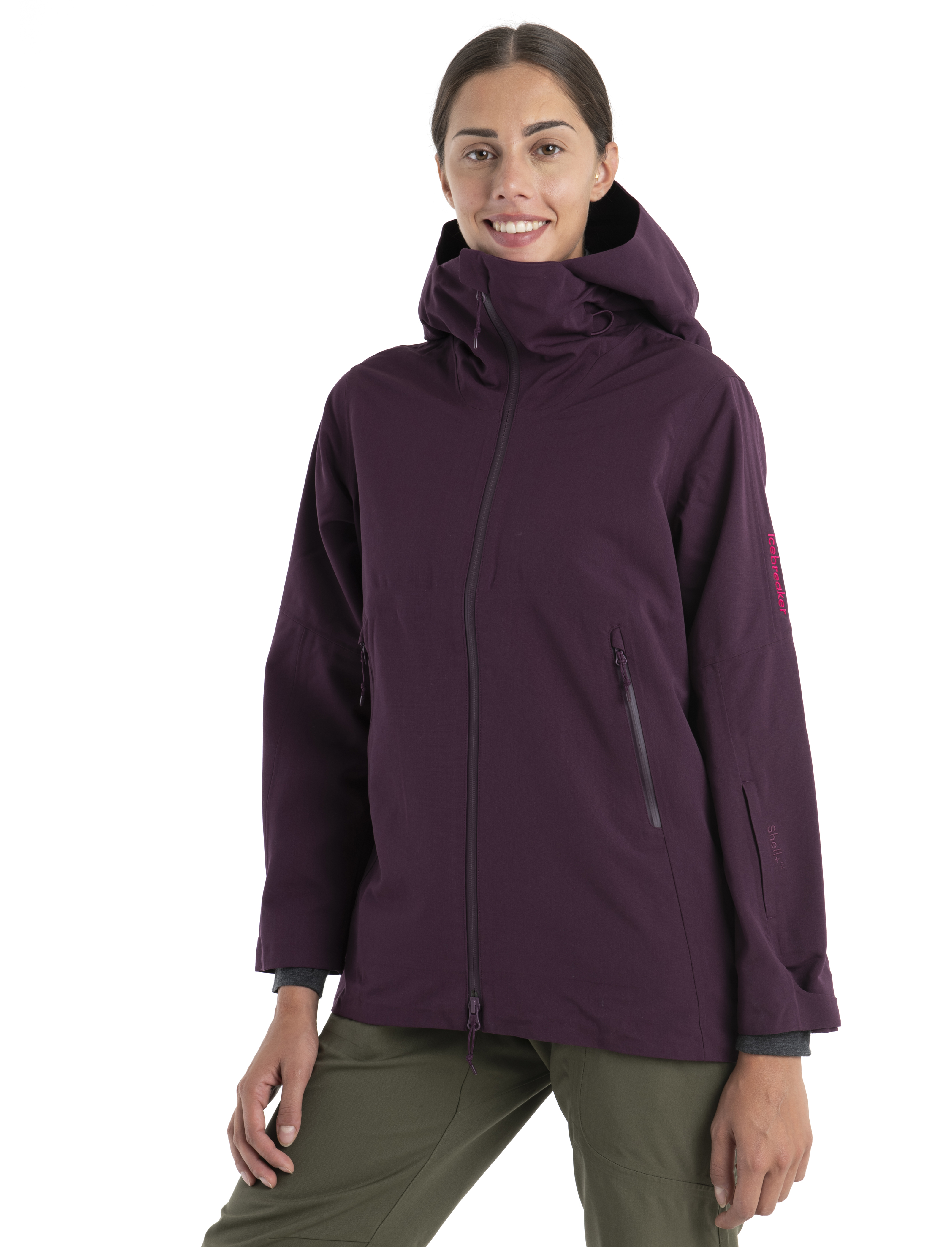 Shell  Merino Cotton Windbreaker Dame Nightshade