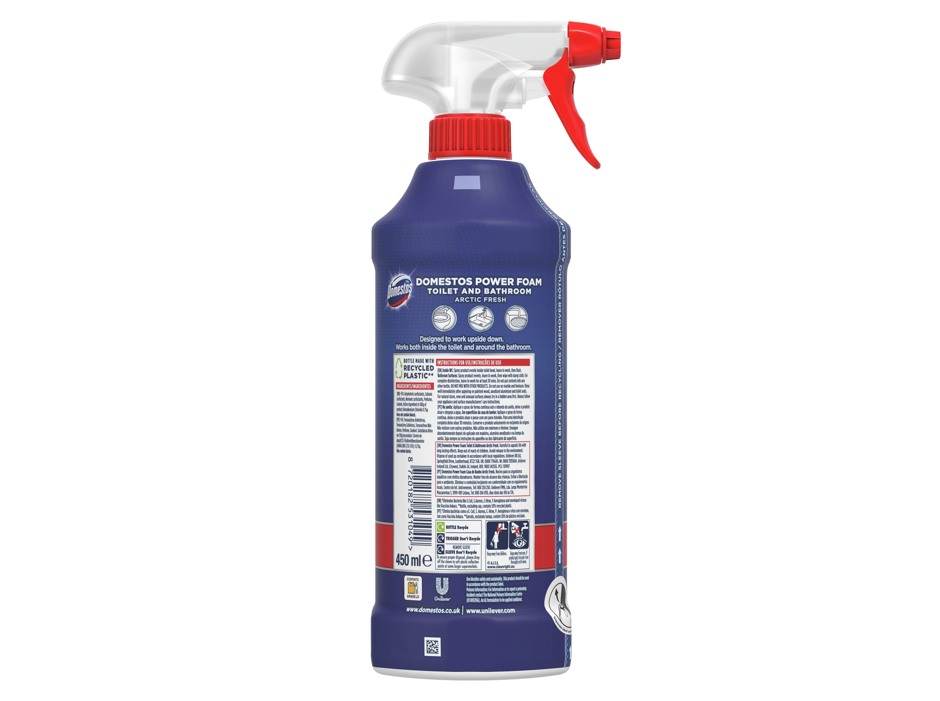 GEL DOMESTOS POWER FOAM ARCTIC FRESH 450ML