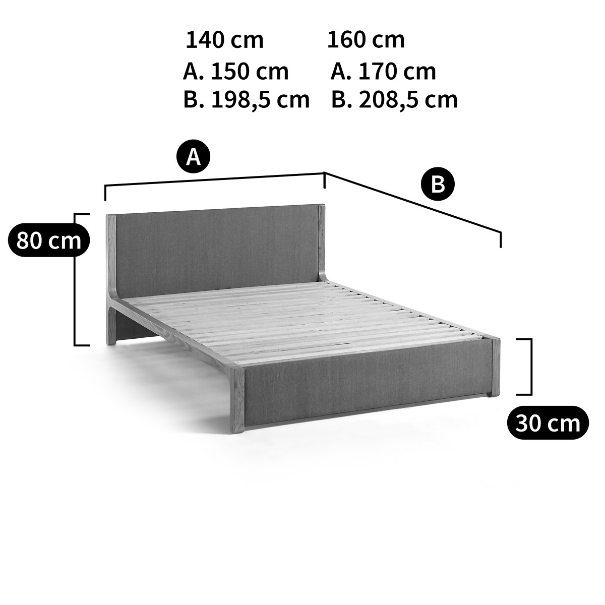 LA REDOUTE INTERIEURS<br>Estrado de ripas Elori