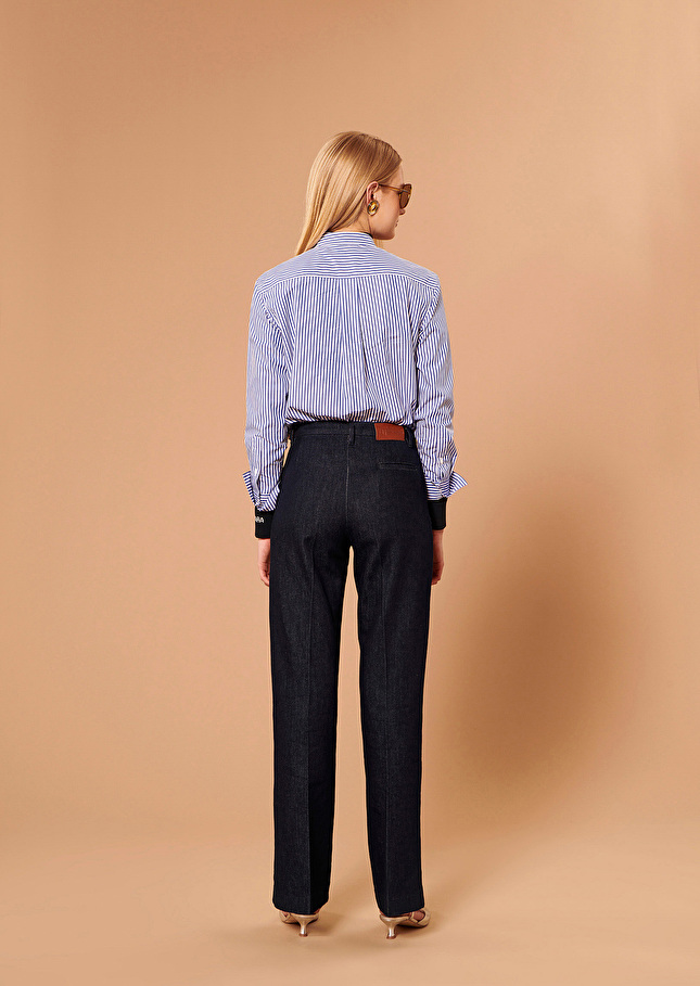Pantalon Jeromebleu marine en denim