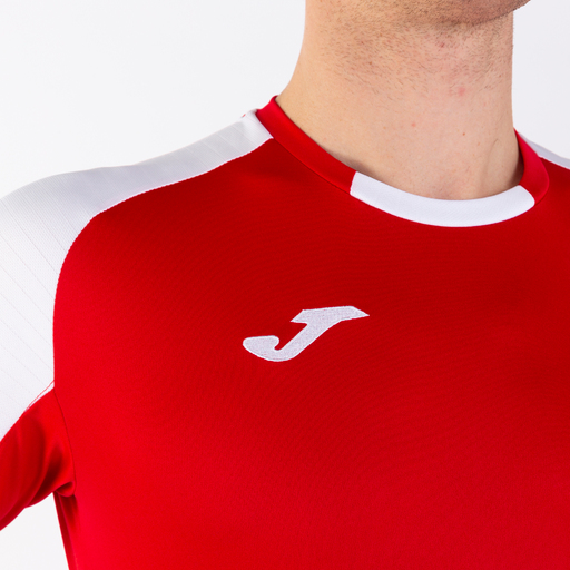 Camiseta Manga Corta Joma Essential Rojo Blanco
