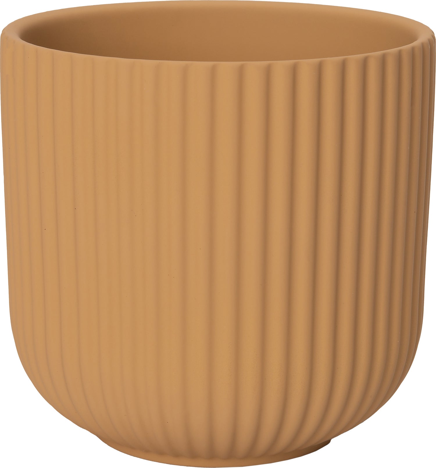Intratuin bloempot Elle geel D 14,5 H 14 cm