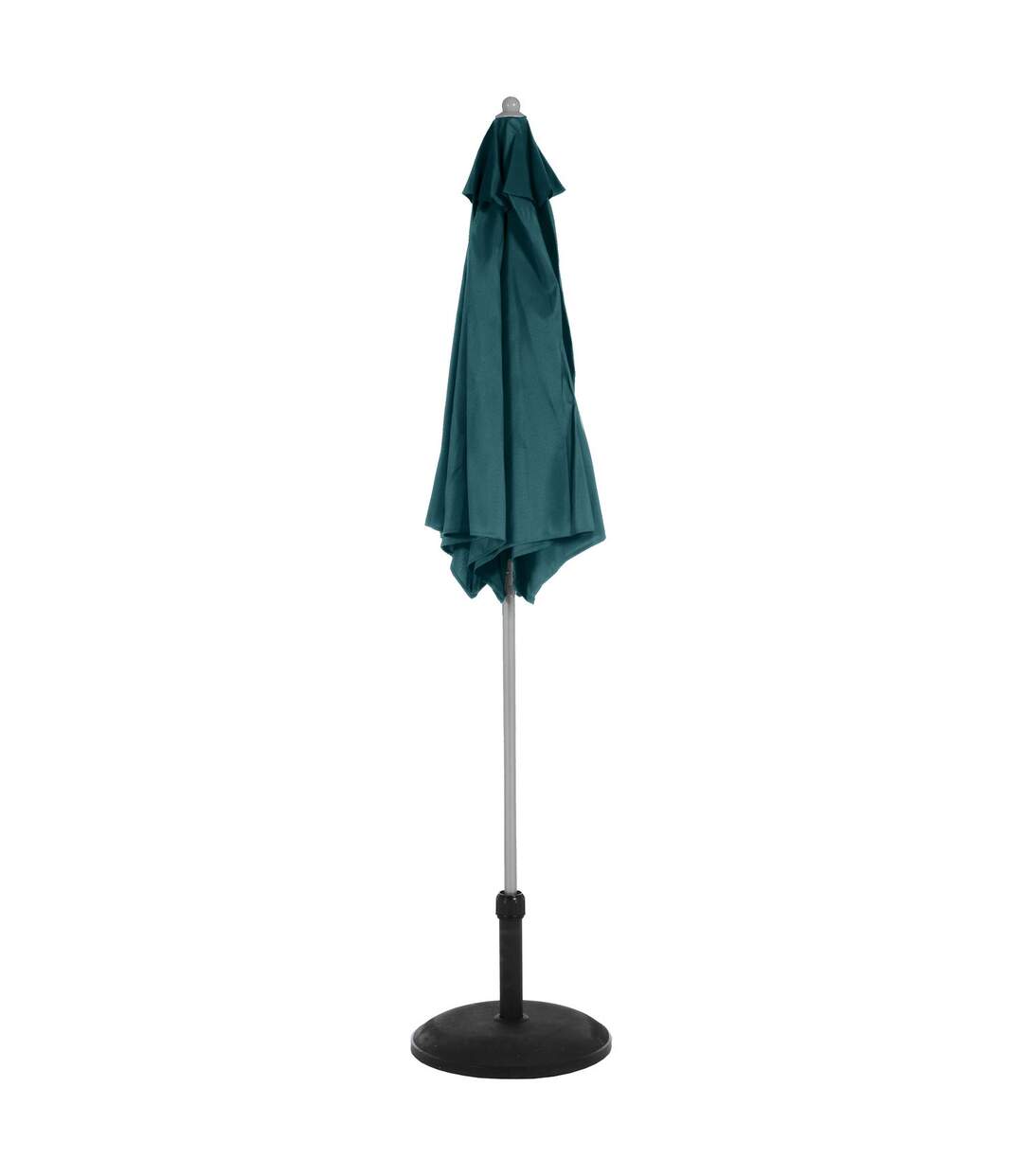 Parasol droit rond Anzio - Diam. 230 cm - Bleu canard