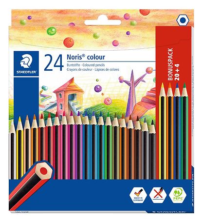Staedtler Buntstifte - Noris Colour Bonus Pack - 20 + 4 st.