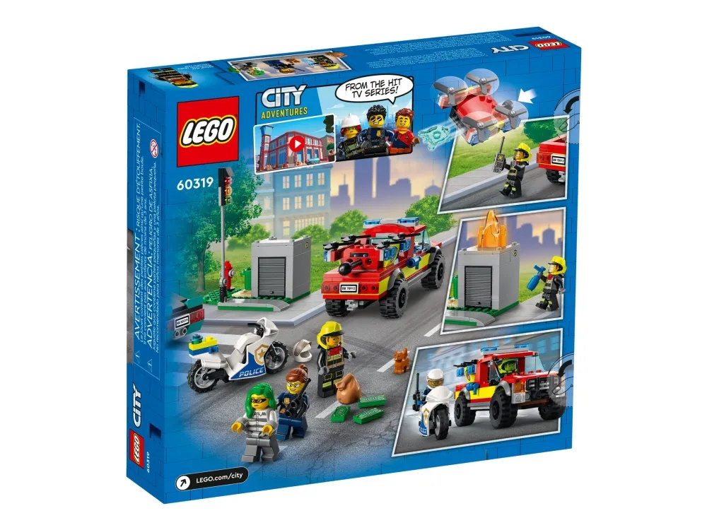 LEGO City 60319 Brandslukning og politijagt