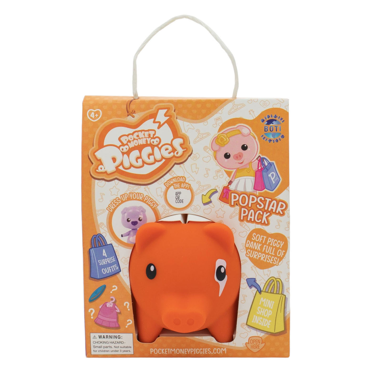 Pockey Money Piggies Speelfiguur met Spaarpot- Popstar Pack