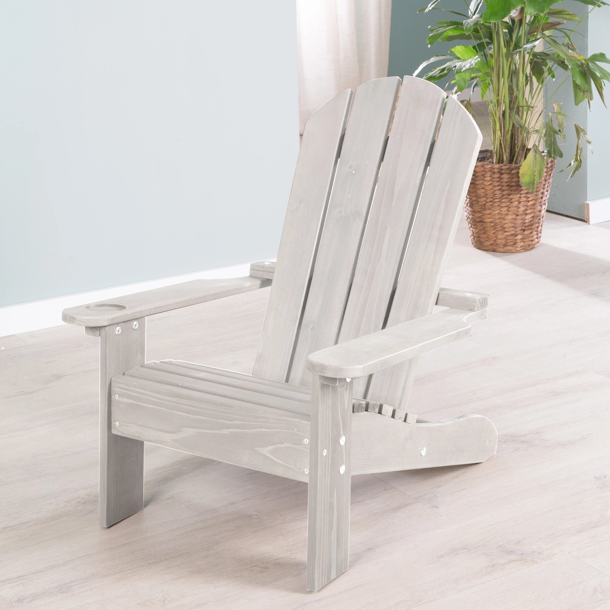 Gartenstuhl für Kinder DECK CHAIR, grau