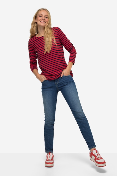 Slim-Jeans, 5-Pocket, Stretch-Komfort, Saum-Umschlag