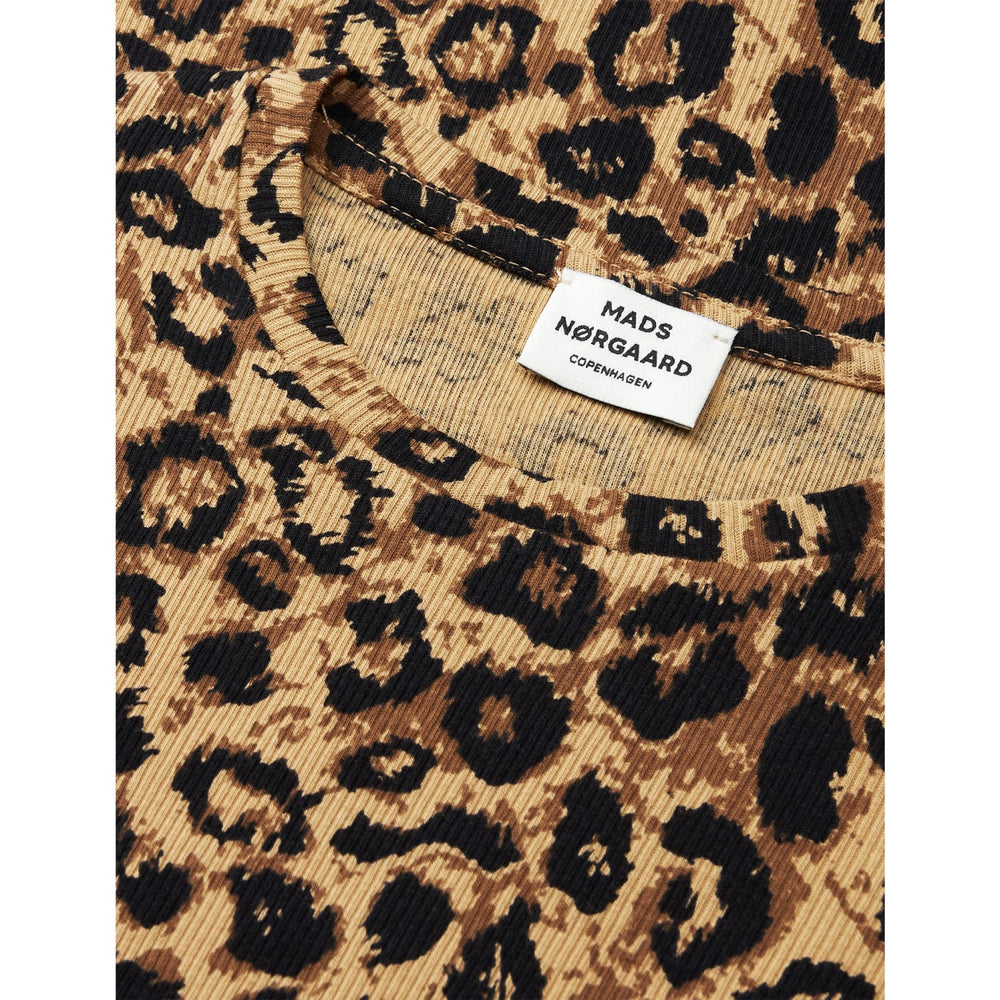Køb Mads Nørgaard Leopard Aop/Black 2X2 Bomuld Aop Talino Bluse