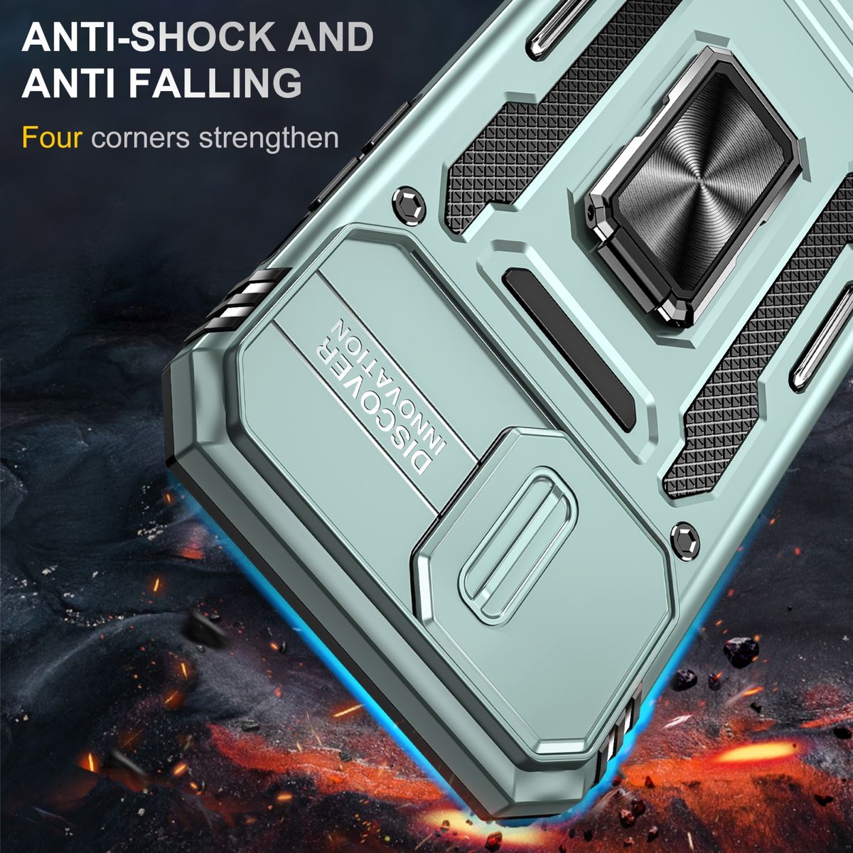 Hülle Handy Schutz für Apple iPhone 15 Pro Max Case Cover Kamera Ständer Etuis